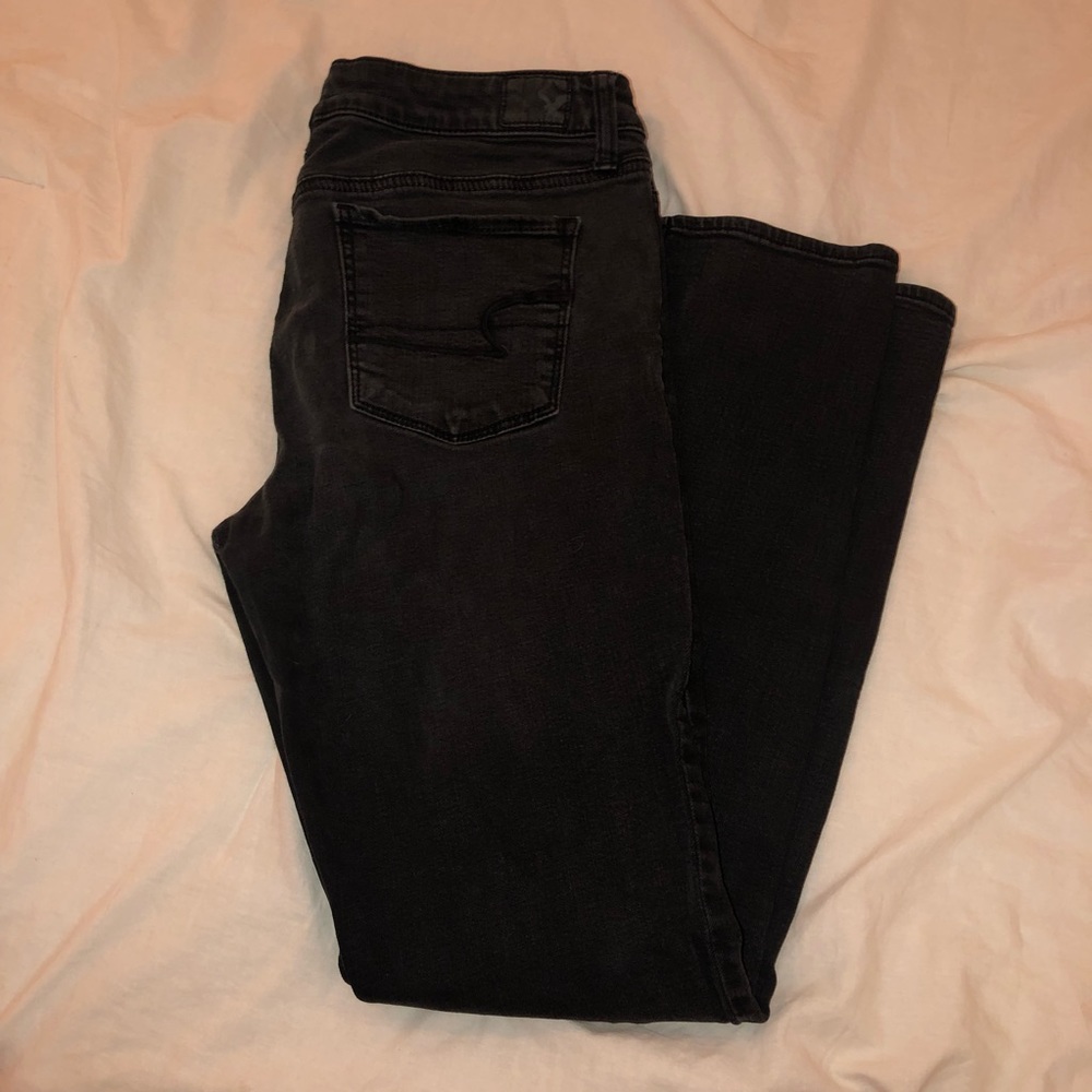 American Eagle Black Skinny Jeans Size 12 Regular